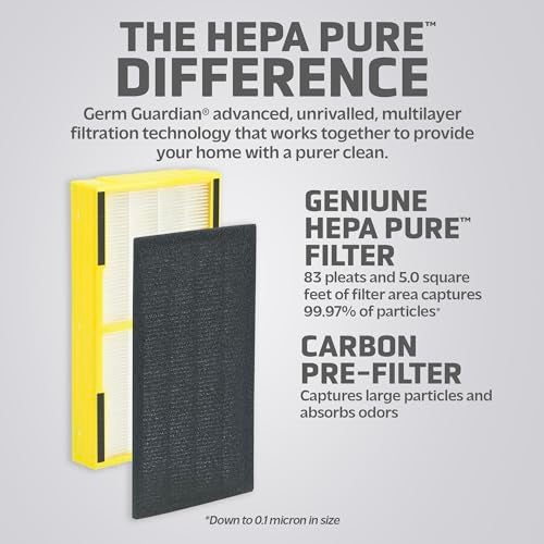 GermGuardian Germ Guardian FLT4100 True HEPA Genuine Air Purifier Replacement Filter E for GermGuardian AC4100, AC4150P, AC4150BL, and More - Image 2