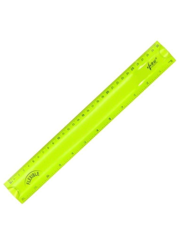 مسطرة مرنة 30 سم، لون أخضر - Image 1