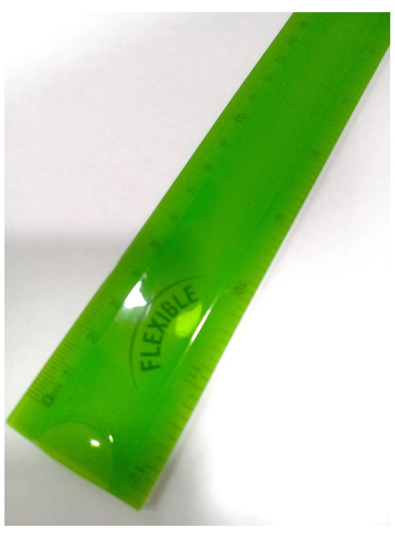 مسطرة مرنة 30 سم، لون أخضر - Image 3