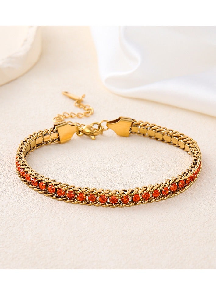 Mark Fairwhale Fashionable High-end Light Luxury Four Petal Flower Bracelet 