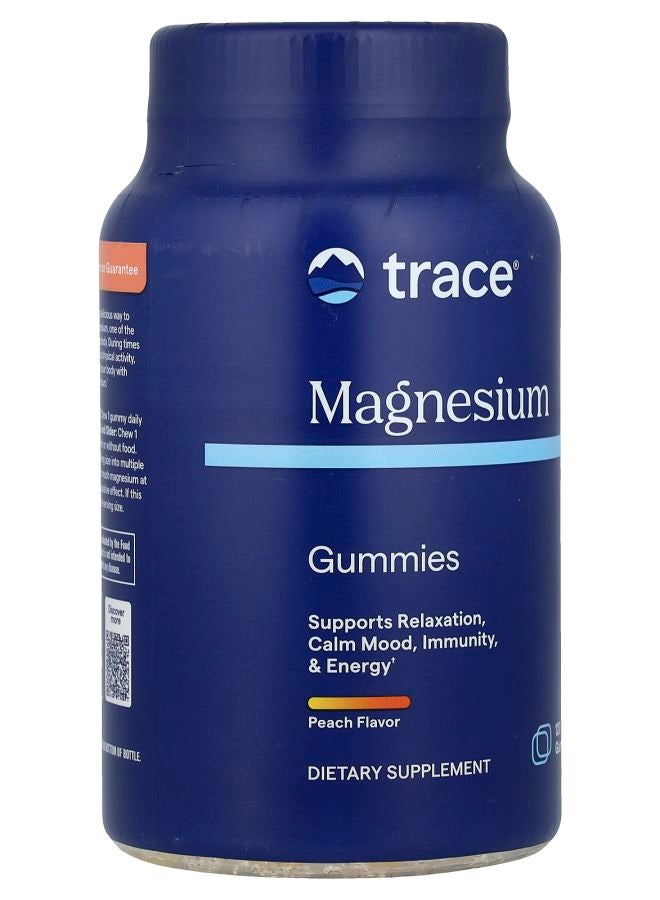 TRACE Magnesium Gummies Peach 120 Gummies - Image 2