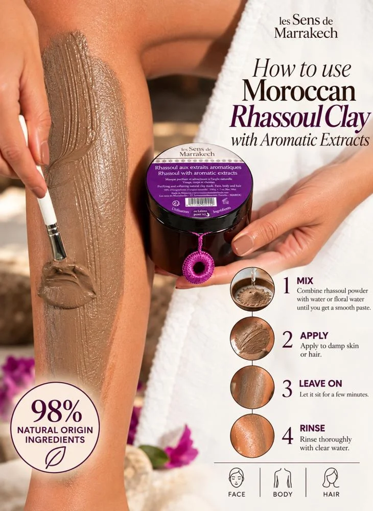 Les Sens De Marrakech  Rhassoul with Aromatic Extracts 200 g  | Best Price UAE