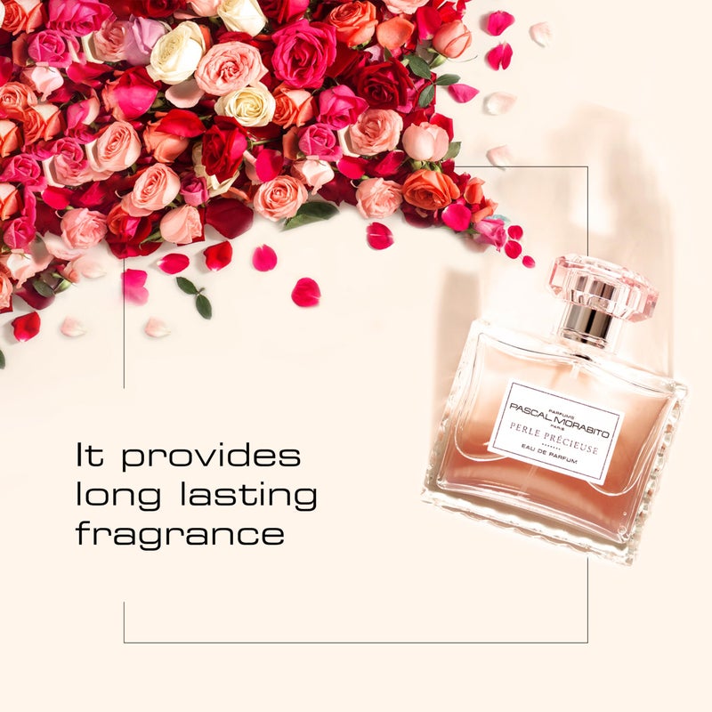 Pascal Morabito - Perle Precieuse- 3.4 Oz Eau De Parfum - Fragrance Mist For Women - Powdery Floral Musk Scent - Perfume Spray With Mandarin, Pear, Rose, Musk, Vanilla Accords - Image 3