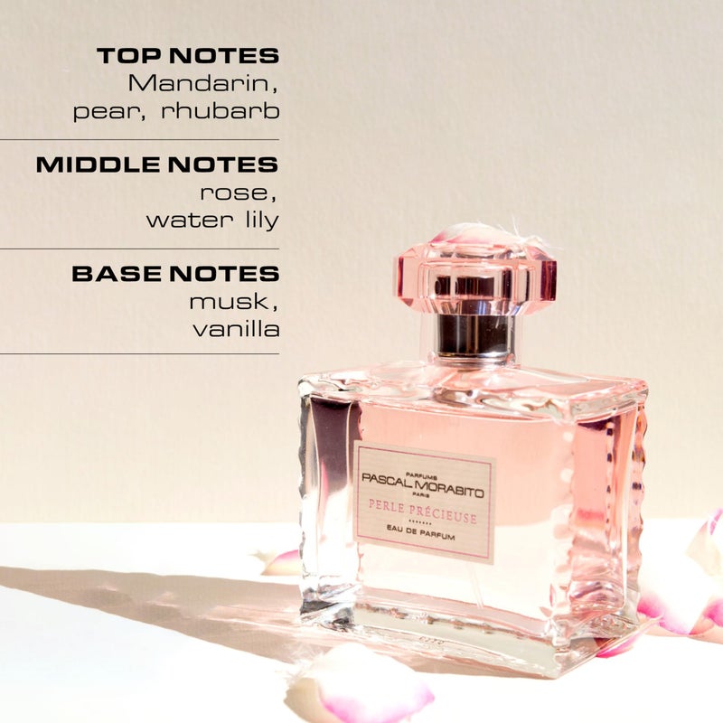 Pascal Morabito - Perle Precieuse- 3.4 Oz Eau De Parfum - Fragrance Mist For Women - Powdery Floral Musk Scent - Perfume Spray With Mandarin, Pear, Rose, Musk, Vanilla Accords - Image 2