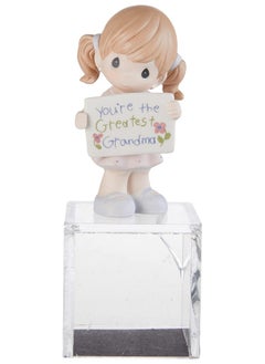 Precious Moments Precious Moments Little Girl Figurine for Grandma | You're The Greatest Grandma, Bisque Porcelain Figurine | Gift for Grandma | Hand-Painted  - Image 1