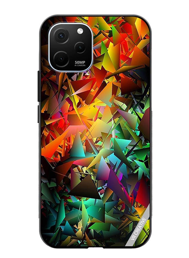 VR CREATIVE Protective Case Cover For Huawei Enjoy 50z Abstract Design Multicolour - Image 1