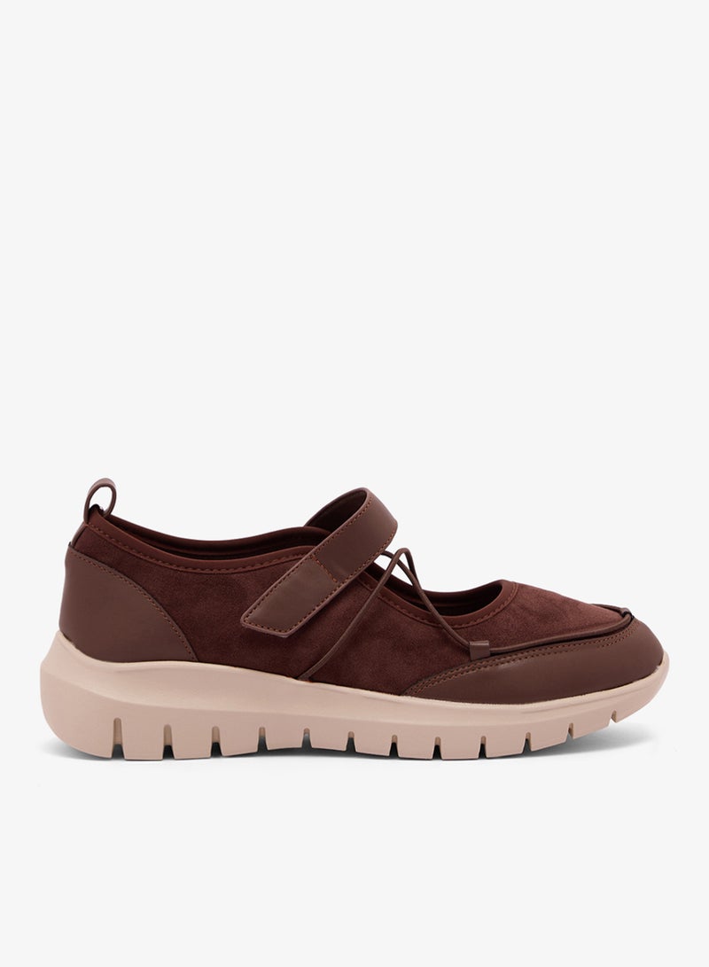 Brown Slip On Ballet Sneakers - Image 1