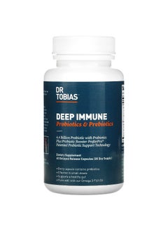 Dr. Tobias Dr. Tobias, Deep Immune, Probiotics & Prebiotics, 60 Delayed Release Capsules  - Image 1