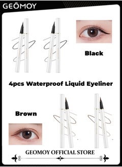 2pcs*Black+2pcs*Brown(White Tube)