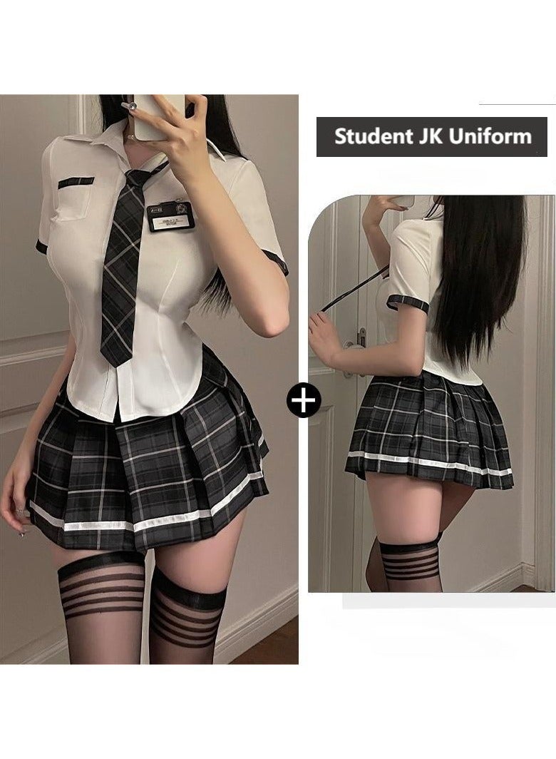 Fashion Women's Role-playing Short Skirt JK Uniform COS Lingerie Set  - Image 2