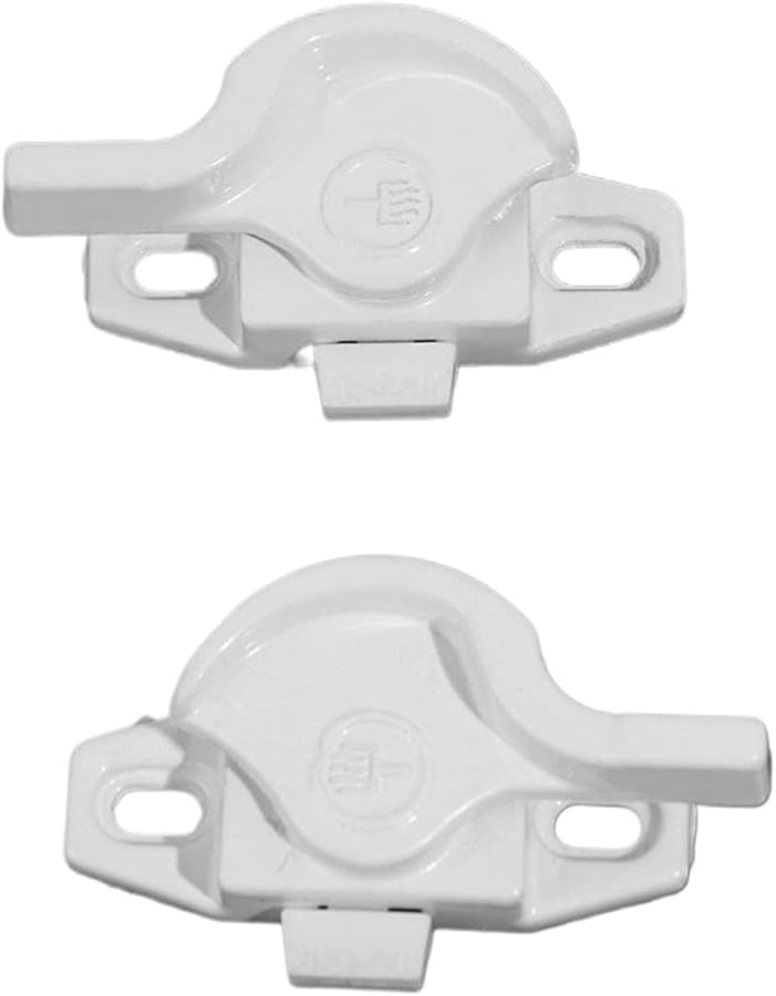 قفل النافذة المنزلق المصنوع من السبائك ذو الخطاف القصير الأيمن مع مفتاح للأمان للأبواب والنوافذ - Image 3