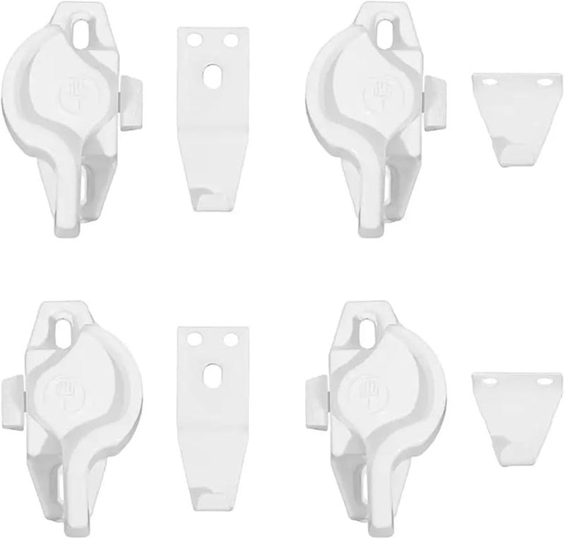 قفل النافذة المنزلق المصنوع من السبائك ذو الخطاف القصير الأيمن مع مفتاح للأمان للأبواب والنوافذ - Image 5