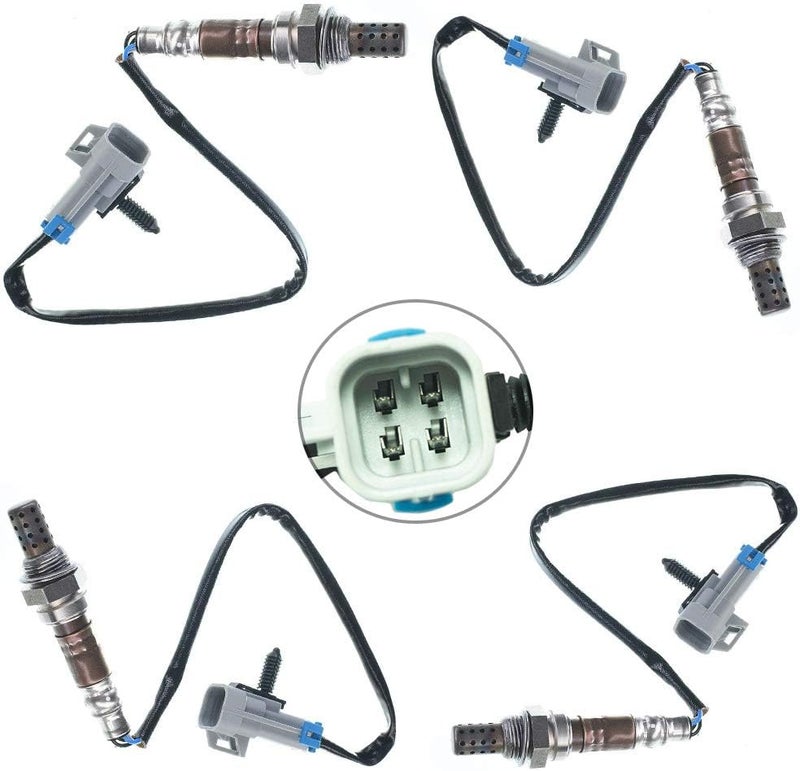 higherbro 4PCS Oxygen O2 Sensor Set for Chevrolet Blazer and S10 4.3L - Image 1
