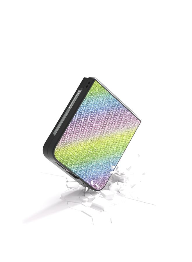 S-TOP Case For Samsung Galaxy Z Flip6 Diamond Series Black Frame Full Coverage Phone Case - Image 3