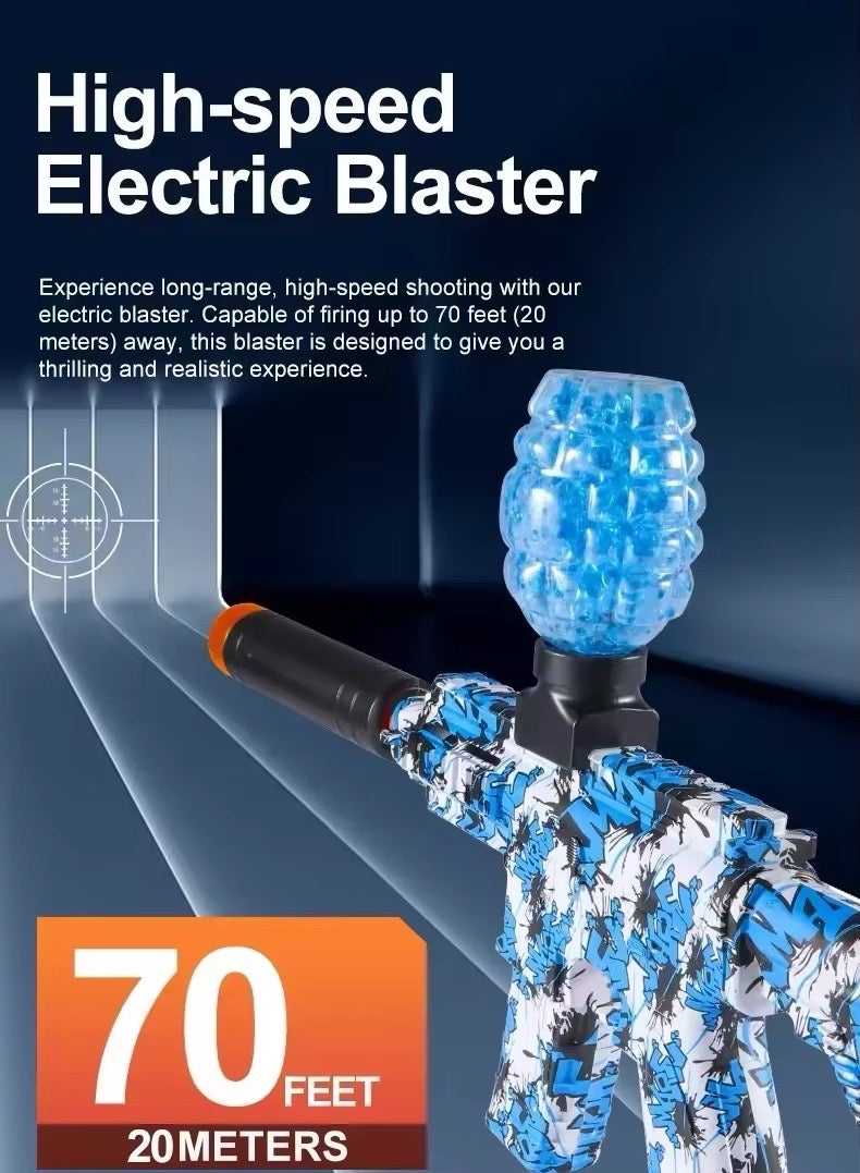 أوڤيا بندقية لعبة مسدس جل كهربائي من Ovya، مسدس جل تلقائي M416 صديق للبيئة مع 20000 رصاصة ونظارات واقية، لعبة أنشطة ممتعة وفي الهواء الطلق للأطفال - Image 2