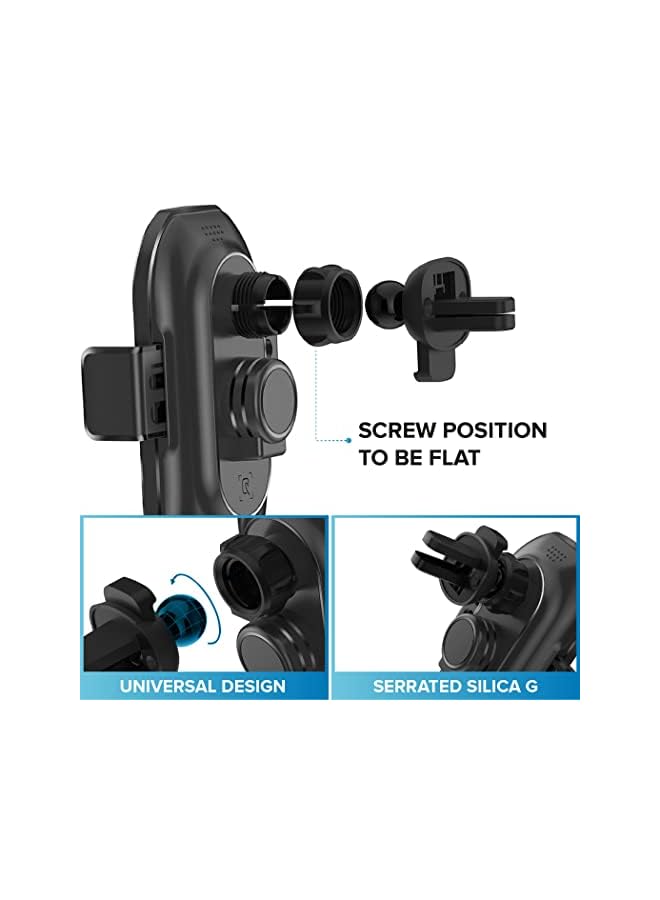 PROMASS Vent Phone Holder Mount with Wireless Quick Charging and Automatic Open/Close with Motion/Touch Detection; 360° Rotation Car Air Vent Bracket Cell Phone Holder Mount for iPhone and Android - Image 5