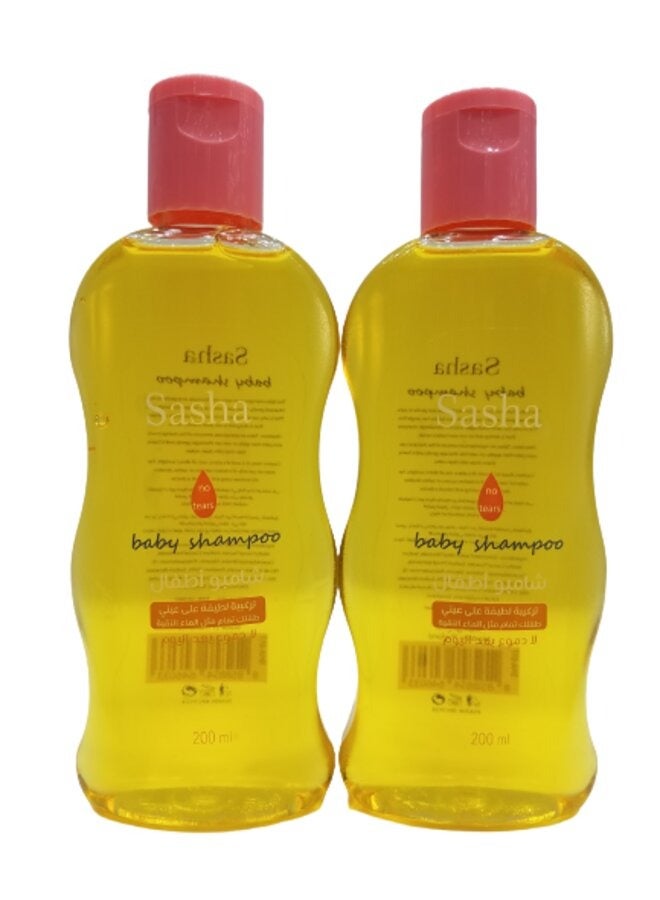 Sasha Two Pieces of Thai baby Shampoo with a Gentle Formula that Does not Burn the Eyes Such as Pure Water 200 ML - Image 3