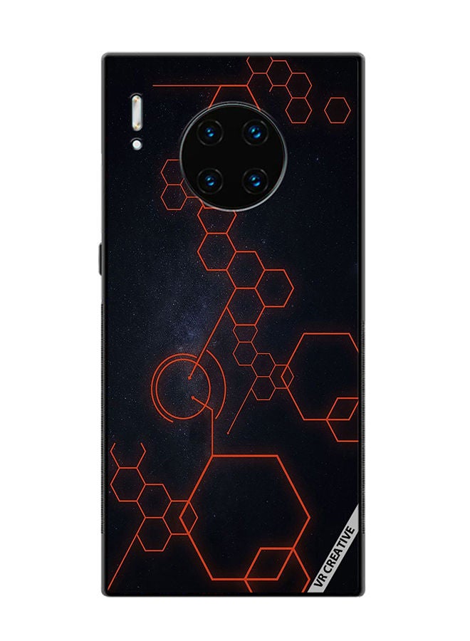VR CREATIVE Protective Case Cover For Huawei Mate 30 Pro Abstract Hexagon Design Multicolour - Image 1