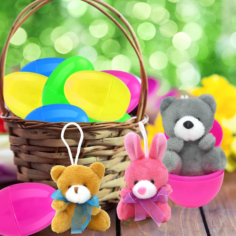 ZMCINER 12 Prefilled Easter Eggs with Plush Filled Easter Eggs with Inside for Easter Basket Stuffers, Easter Party Favor - Image 5