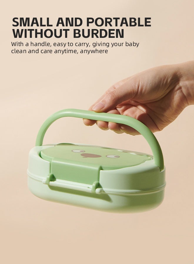 Soft Touch Bottle Brush Set Baby Bottle Cleaner Kit with Silicone Brush Nipple Brush Straw Brush SoapDispenser Cleaning Silicone Portable Bottle Brush Tool with Storage Box for Home and Travel - Image 4