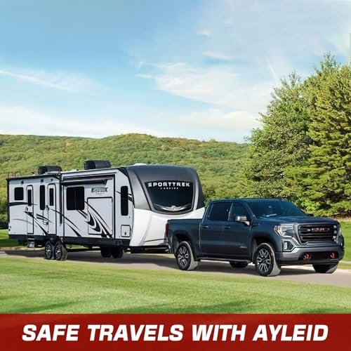 Ayleid Trailer Hitch Tri-Ball Mount with Hook & Pin Balls Sized 1-7/8, 2 & 2-5/16 inches, Tow Hitch with Anti-Theft Locking Pin, Silver - Image 5