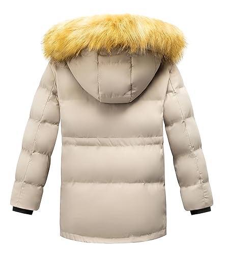 WULFUL Boy's Winter Coat Waterproof Fleece Lined Parka Jackets Kids Hooded Puffer Outerwear - Image 2