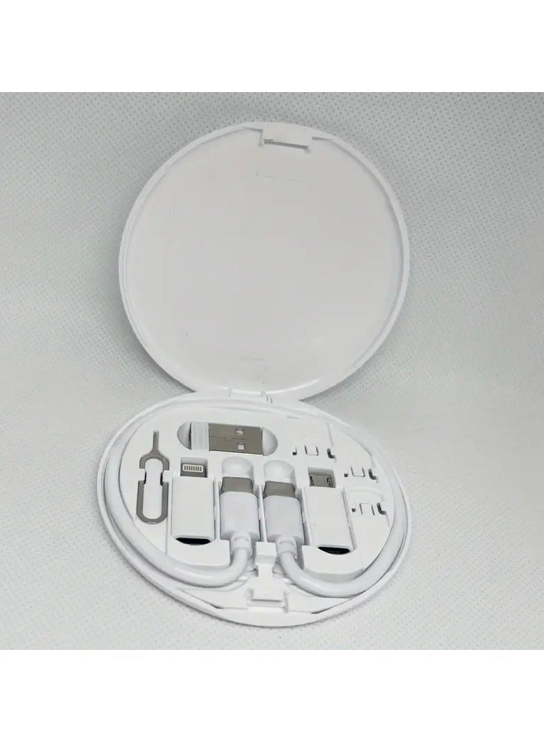 Multi USB Charging Adapter Cable Kit, USB C Conversion Set USB A & Type C To Male Micro-Type C