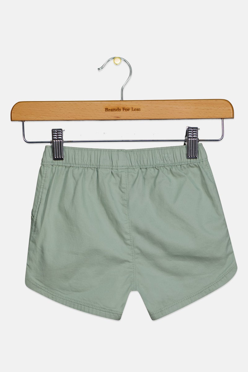 The Children's Place Toddlers Girl Solid Basic Shorts, Sage Green - Image 2