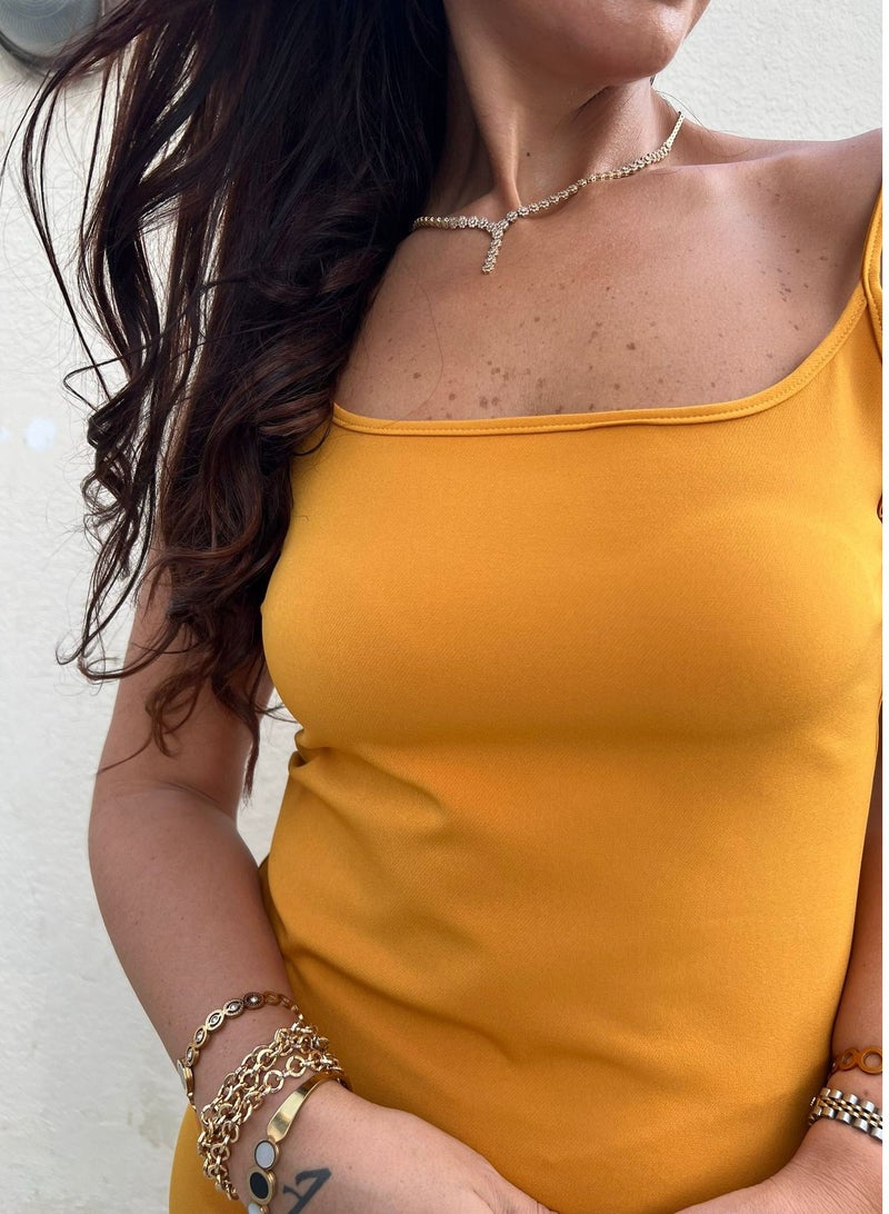 VENTIUP Mini Sleeveless Dress Yellow - Image 5