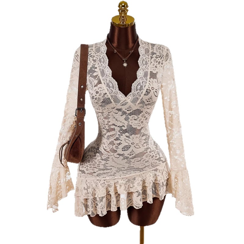 2026 Spring Lace Bodycon Dress for Women - Image 5