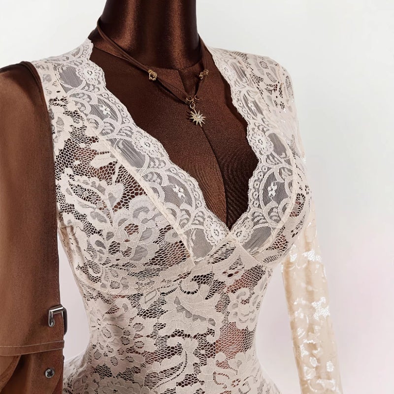 2026 Spring Lace Bodycon Dress for Women - Image 3