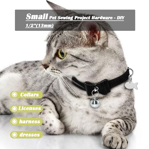 CooBigo 100 Pack 1/2" Dee Rings D-Ring Metal Buckle Strap Sewing Accessories FLQ051-E - Image 4