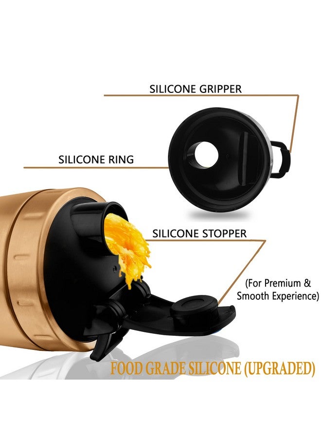 BURRDOFF BURRDOFF [VISIBLE WINDOW Protein Shaker Bottle, Gym Shaker Steel Shaker Bottle Gym Shaker Bottle shaker bottles for protein shake gym protein shaker bottle (Copper Rose Gold)  - Image 4