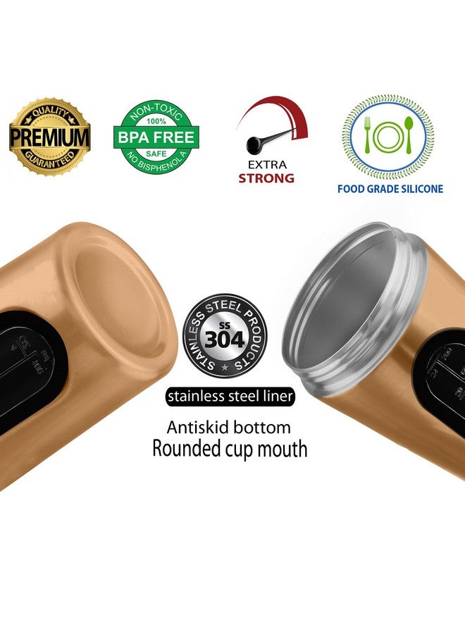 BURRDOFF BURRDOFF [VISIBLE WINDOW Protein Shaker Bottle, Gym Shaker Steel Shaker Bottle Gym Shaker Bottle shaker bottles for protein shake gym protein shaker bottle (Copper Rose Gold)  - Image 5