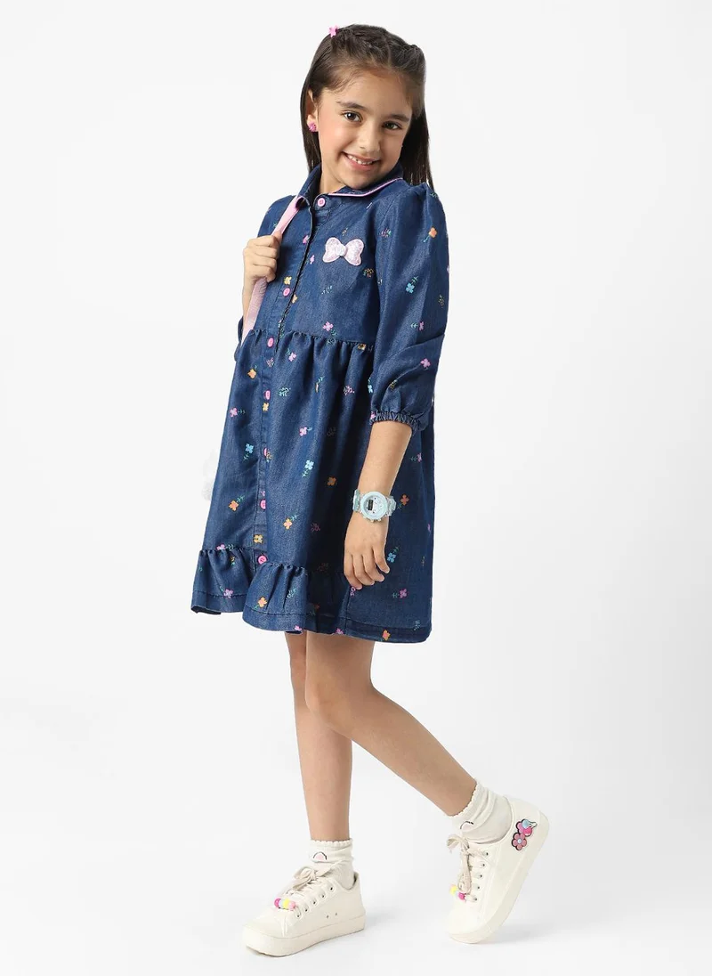نوتيناتي Floral Denim Dress