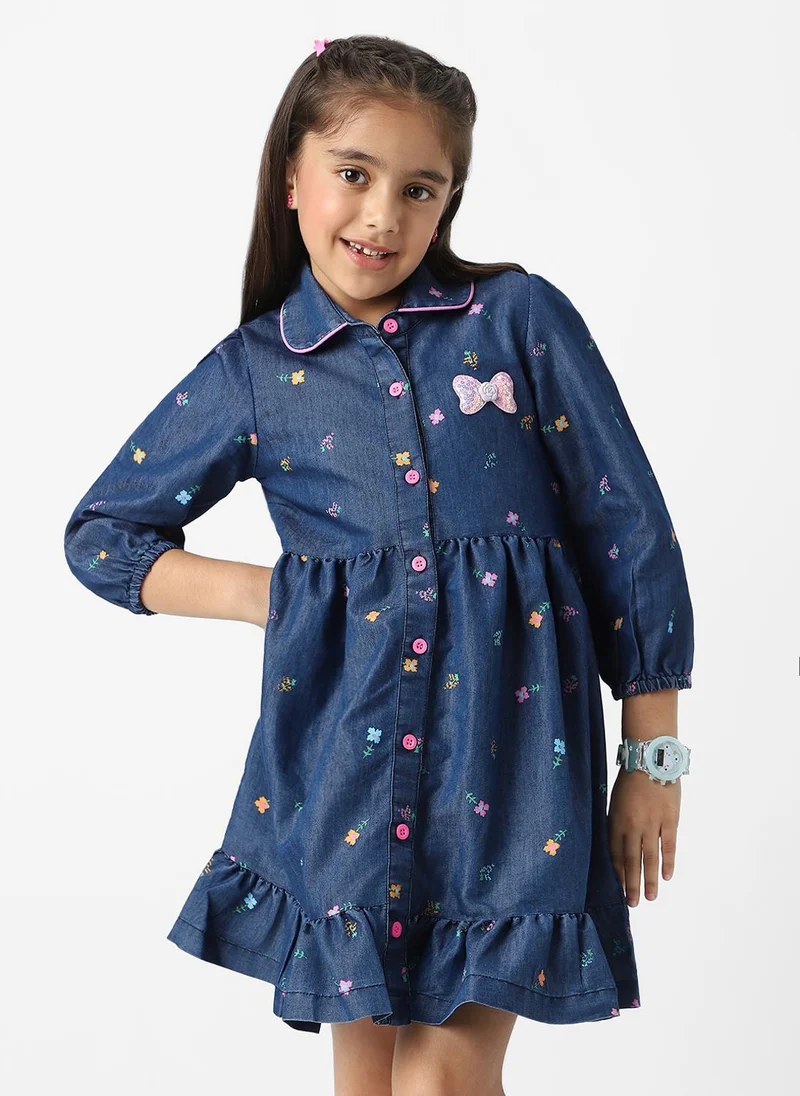 نوتيناتي Floral Denim Dress