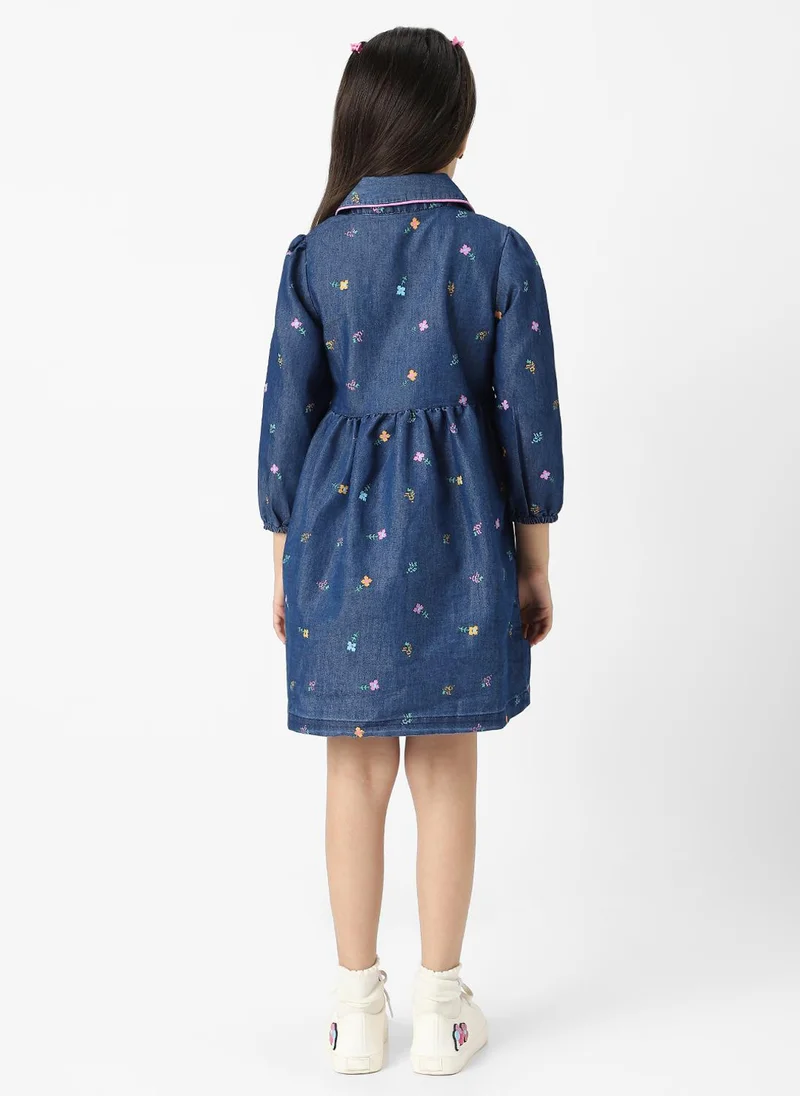 نوتيناتي Floral Denim Dress