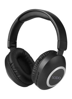 SODO Headset SD-1104 Wireless Stereo Over Ear Headphones With Microphone Black  - Image 1