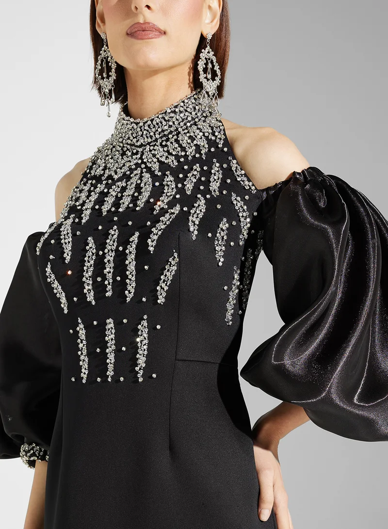 نمشي x Embellished Evening Dress