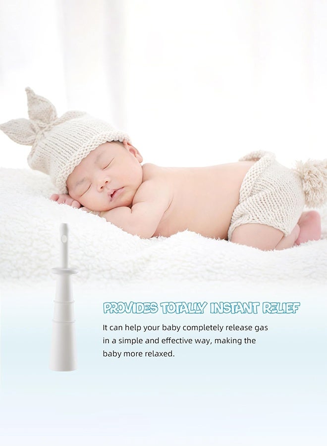 Sweet Life 10-Piece Baby Gas and Colic Reliever Individually packaged, Baby Constipation Relief, Suitable From Birth, White - Image 4