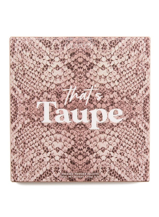 ColourPop - That'S Taupe Eyeshadow Palette Nudes Neutrals Matte Metallic Cruelty Free - Image 1