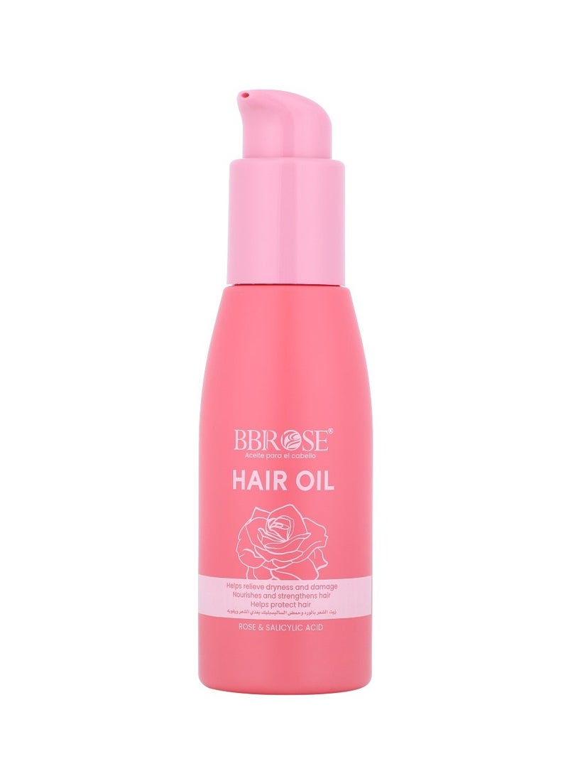 BBROSE Rose And Salicylic Acid Hair Oil Relieve Dryness And Damage 100 ML - Image 1