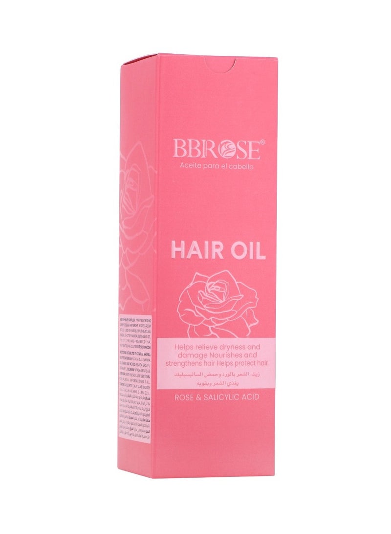 BBROSE Rose And Salicylic Acid Hair Oil Relieve Dryness And Damage 100 ML - Image 2