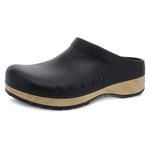 Dansko Kane SlipOn Mule Clog for Women Lightweight Cushioned Comfort and Removable EVA Footbed with Arch Support Easy Clean Uppers Kane Black 10511 M US