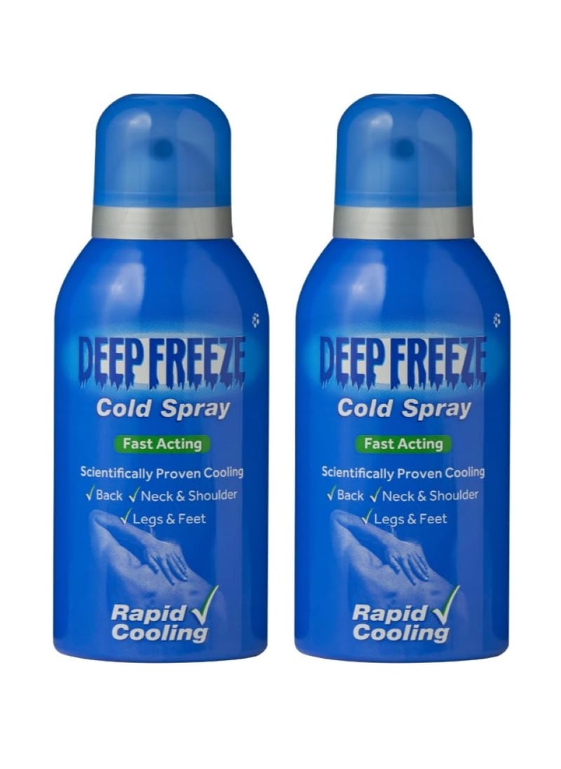 Deep Freeze Instant Pain Relief Cold Spray 2PCS 