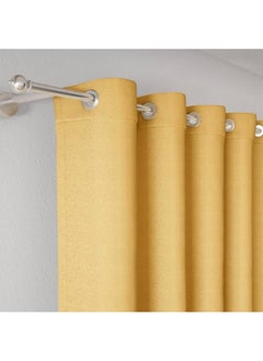 Wakefit Wakefit Curtains 7 feet Long Set of 2, Blackout Curtains, Door Curtains 7 feet, Curtains for Living Room, Polyester Solid Curtains,Decoration Items for Home Dcor (Bishop Yellow)  - Image 4