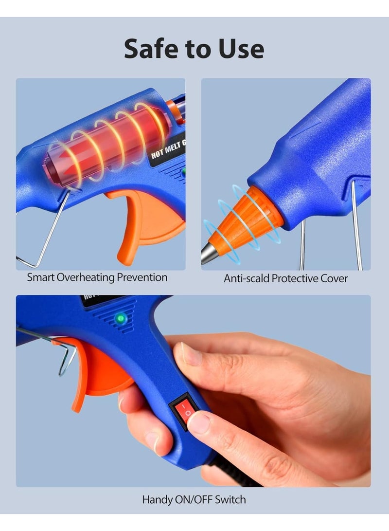 Hot Mini Glue Gun with 50 Transparent glue sticks ,20w - Image 3