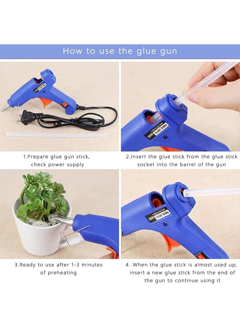 Hot Mini Glue Gun with 50 Transparent glue sticks ,20w - Image 5