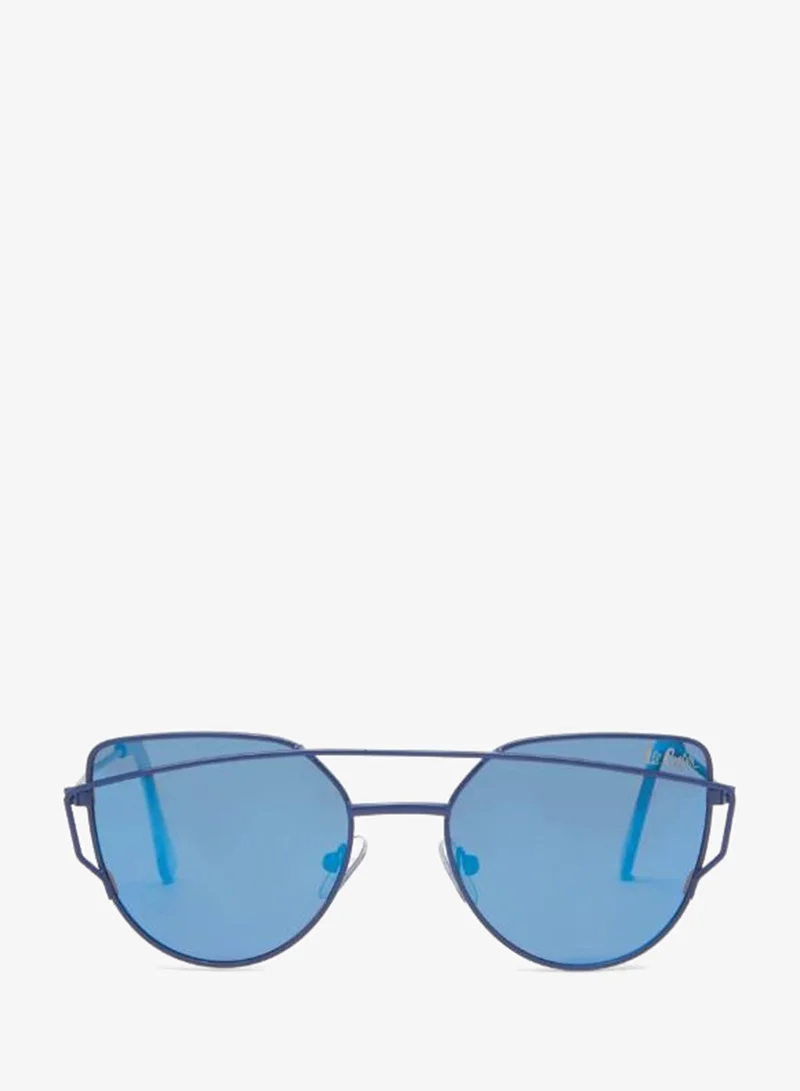 Lee Cooper Polarized Sunglasses Blue Frame Blue Mirror Mirror Lens 48mm  - LCK117C03