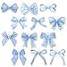 A1diee 12Pcs Blue Coquette Bow Air Freshener Hanging Light Blue Aesthetic Diffuser Ornaments Refresh Air Fragrant Pendant Car Interior with Essential Oils Gift Set LongLasting for Car Accessories - Image 2